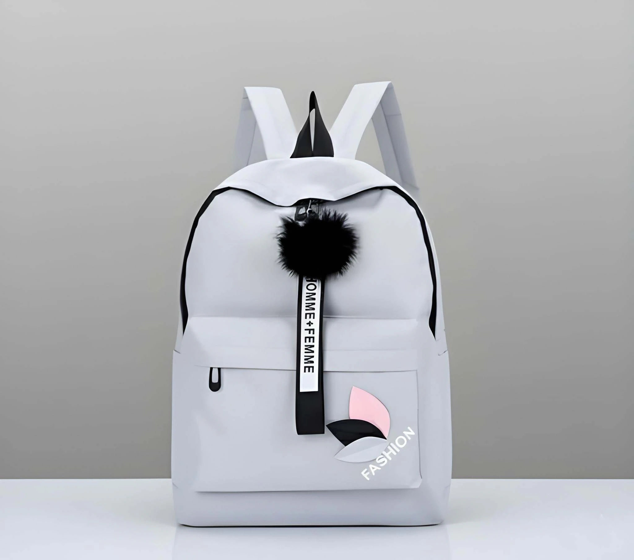Latest Trendy Women’s Pink Backpack | Lightweight & Durable PU Leather School/College Bag|Adjustable image 11