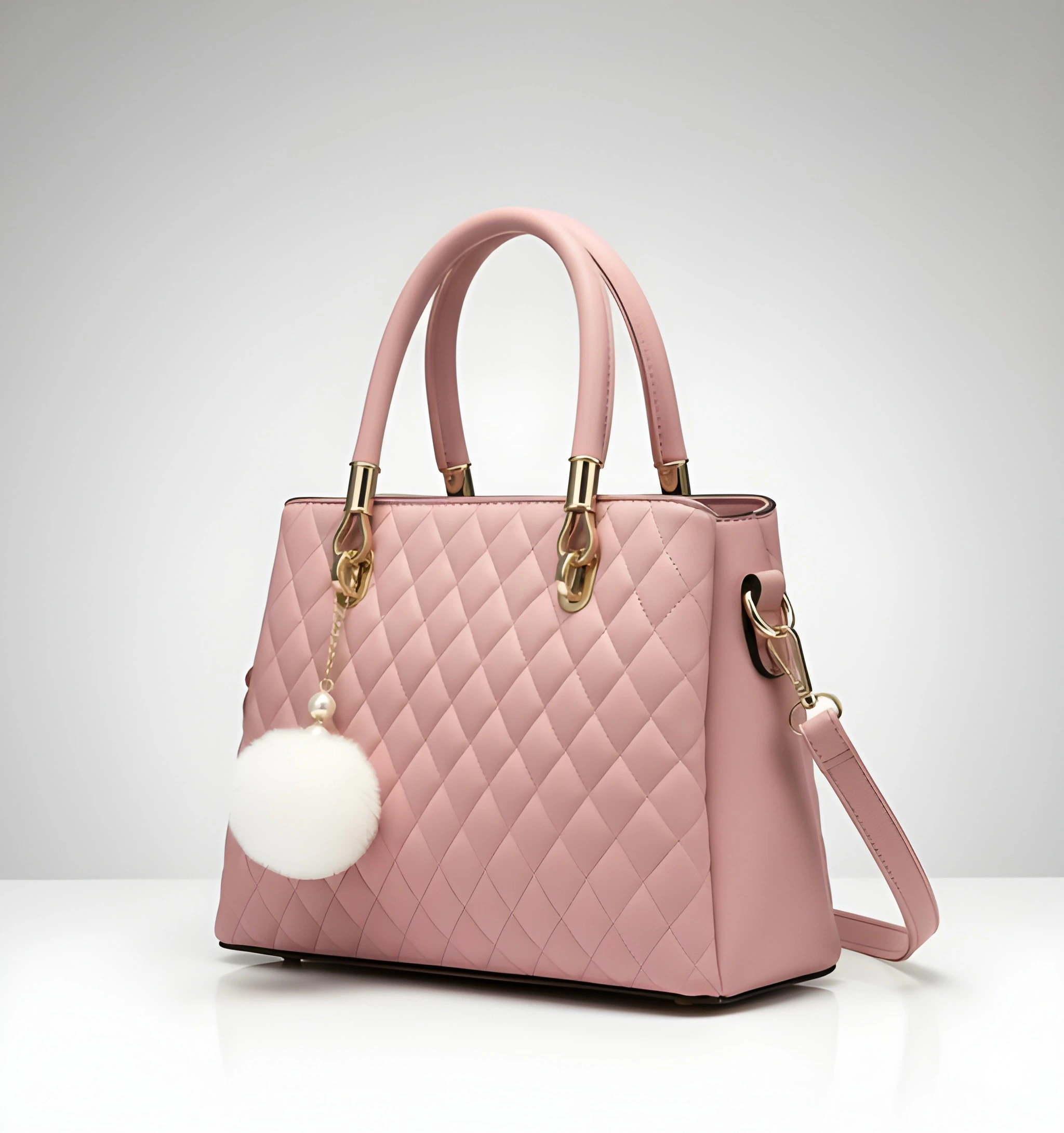 Stylish Ladies PU Leather Shoulder Handbag Premium Fashion Tote Bag with Spacious Multi-Compartment