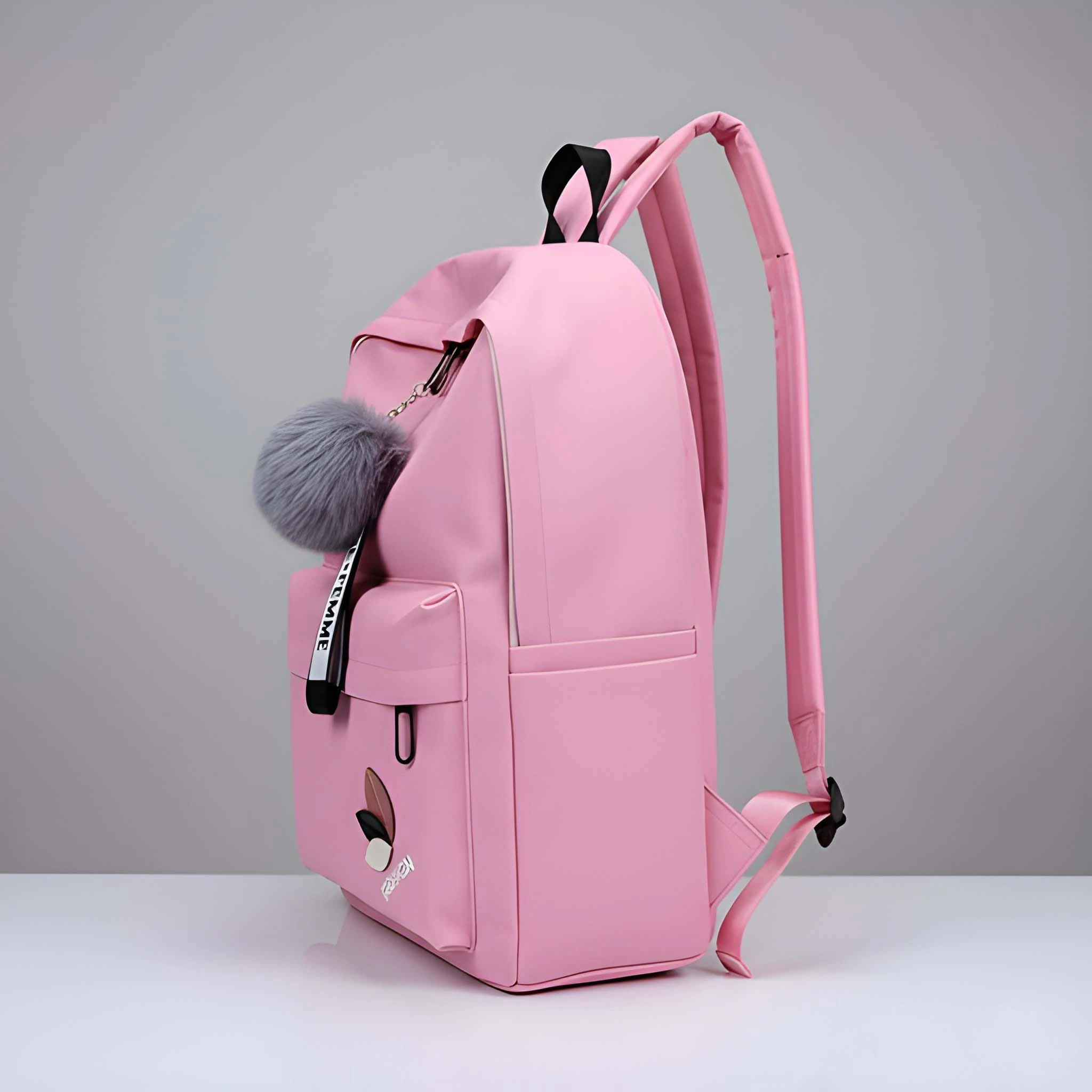 Latest Trendy Women’s Pink Backpack | Lightweight & Durable PU Leather School/College Bag|Adjustable image 7