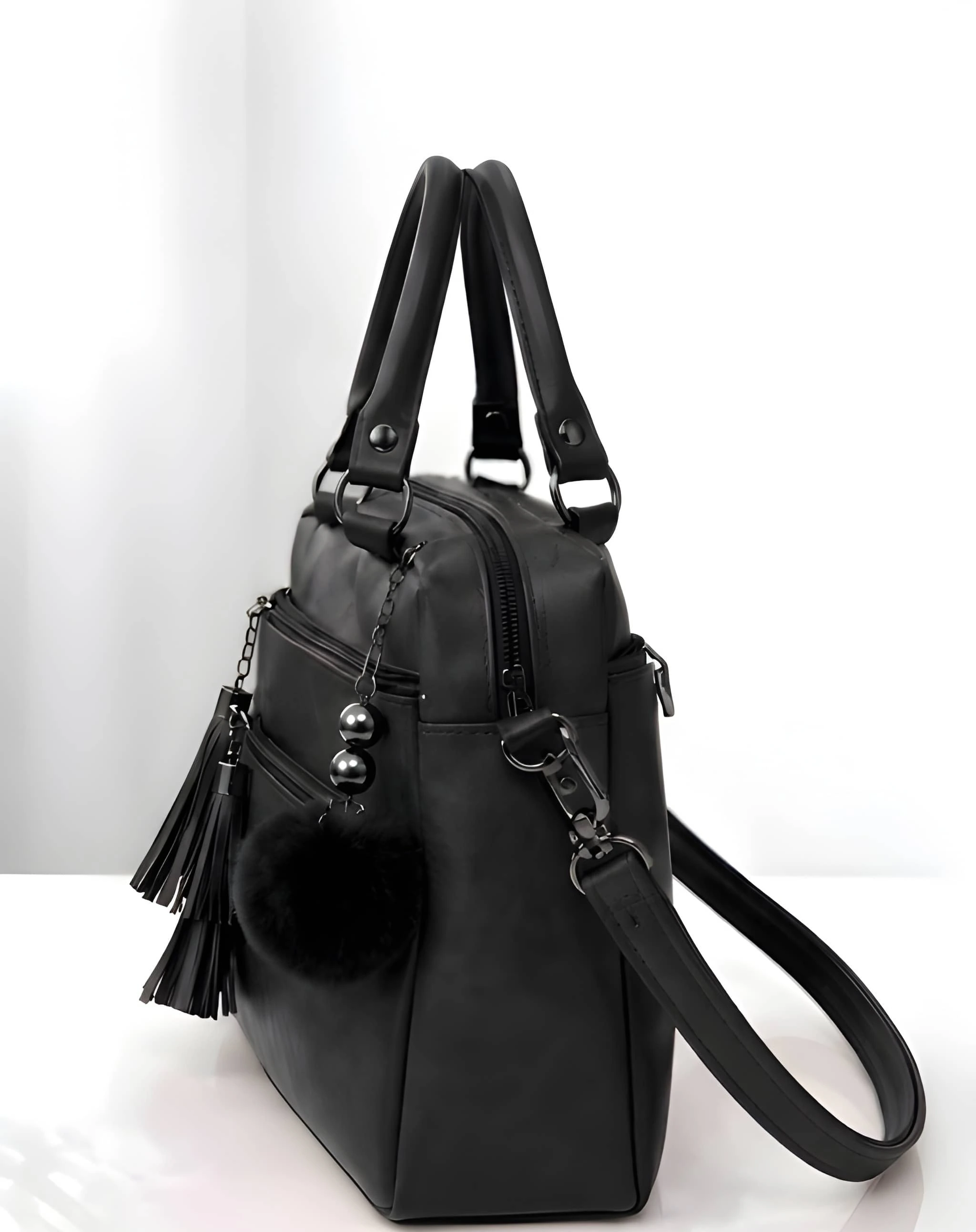 Women’s Premium PU Leather Tote Handbag | Stylish Shoulder Carry Bag for Ladies | Large Spacious image 4