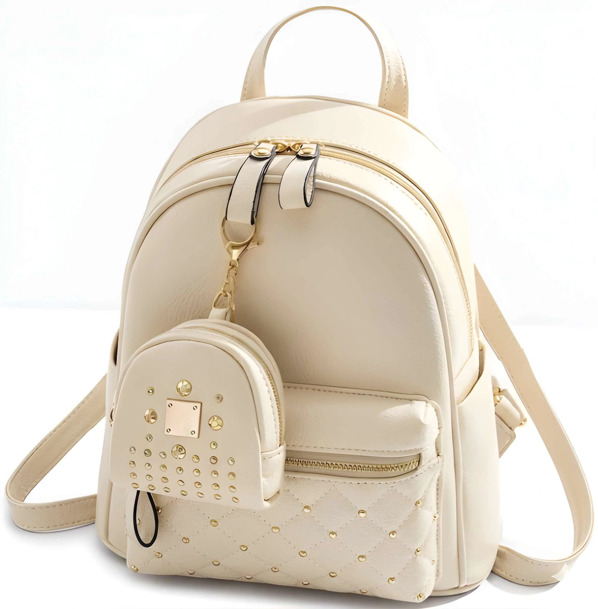 Latest Trendy Women’s Pink Backpack | Lightweight & Durable PU Leather School/College Bag|Adjustable