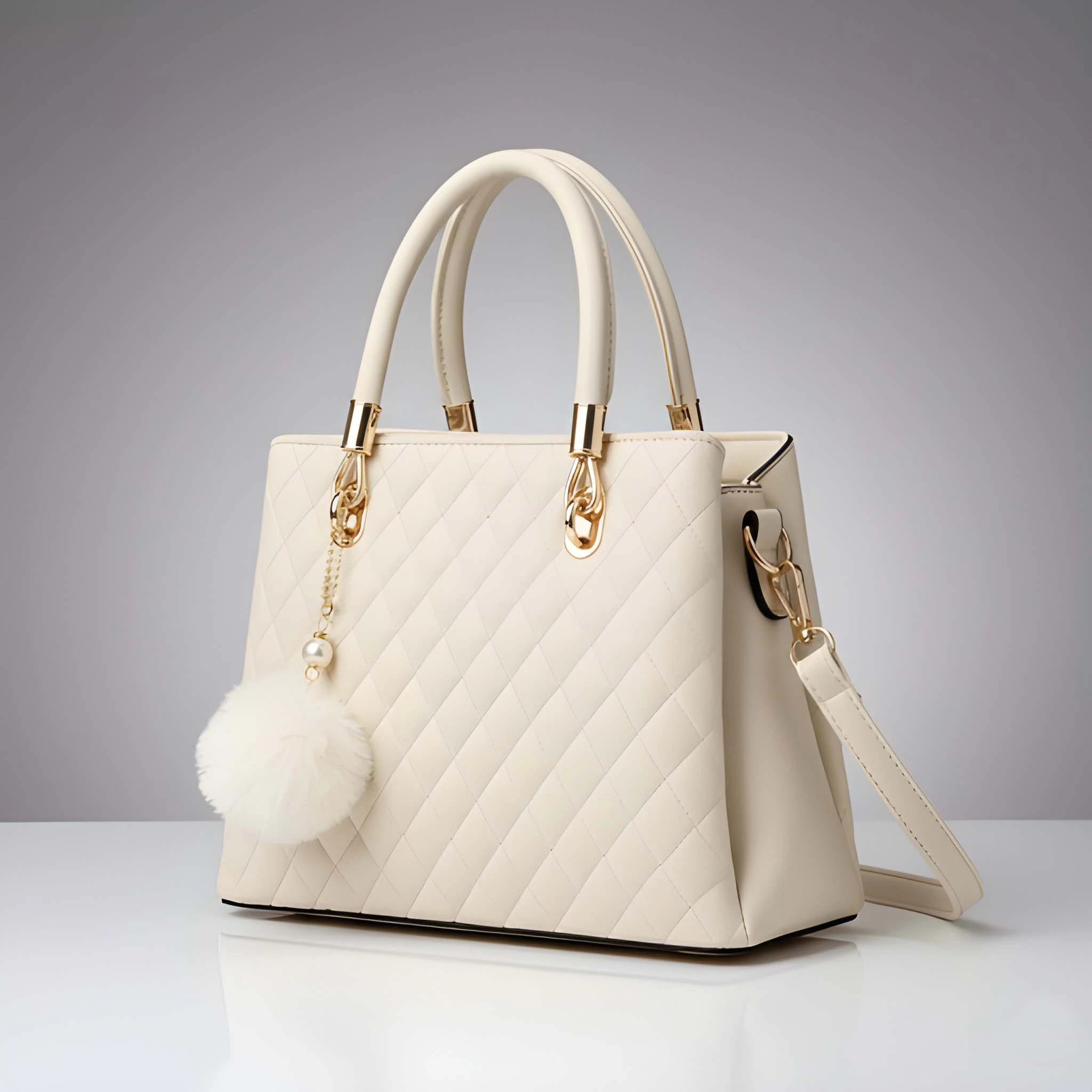 Stylish Ladies PU Leather Shoulder Handbag Premium Fashion Tote Bag with Spacious Multi-Compartment image 11