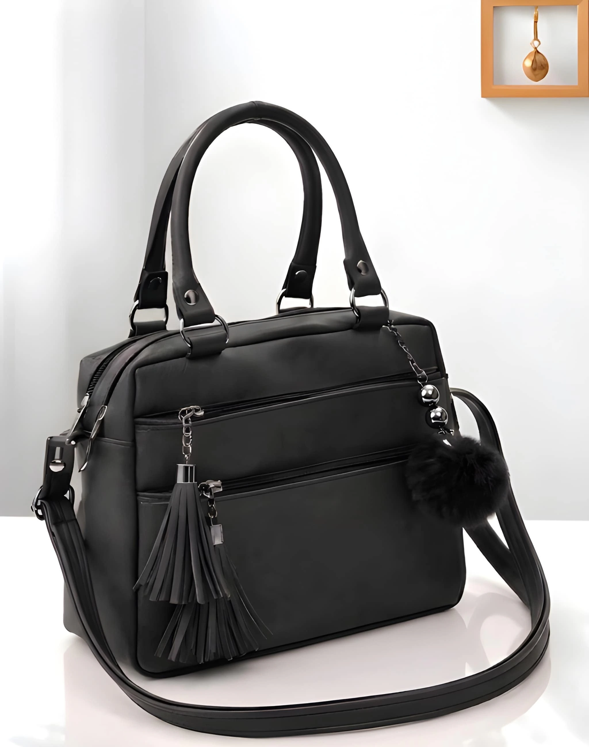 Women’s Premium PU Leather Tote Handbag | Stylish Shoulder Carry Bag for Ladies | Large Spacious image 6