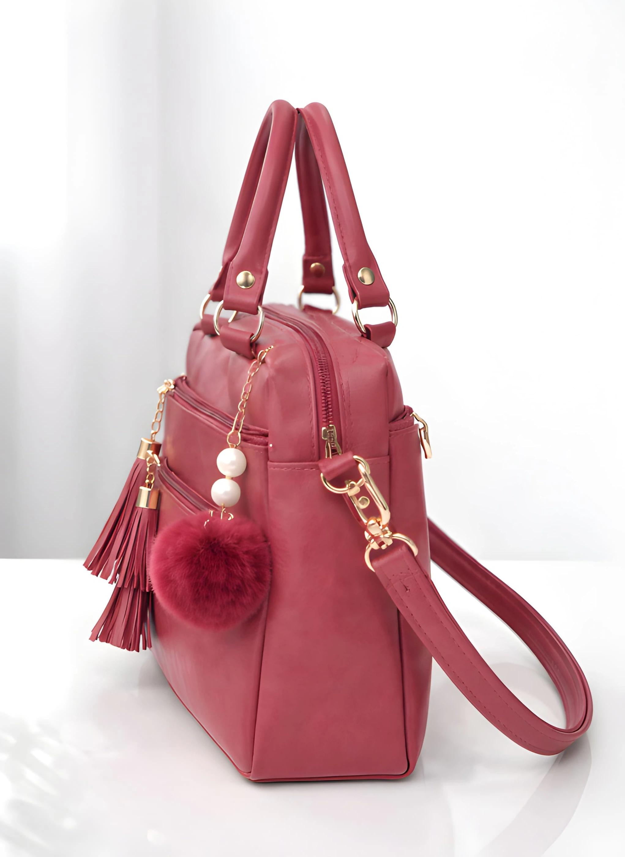 Women’s Premium PU Leather Tote Handbag | Stylish Shoulder Carry Bag for Ladies | Large Spacious image 10