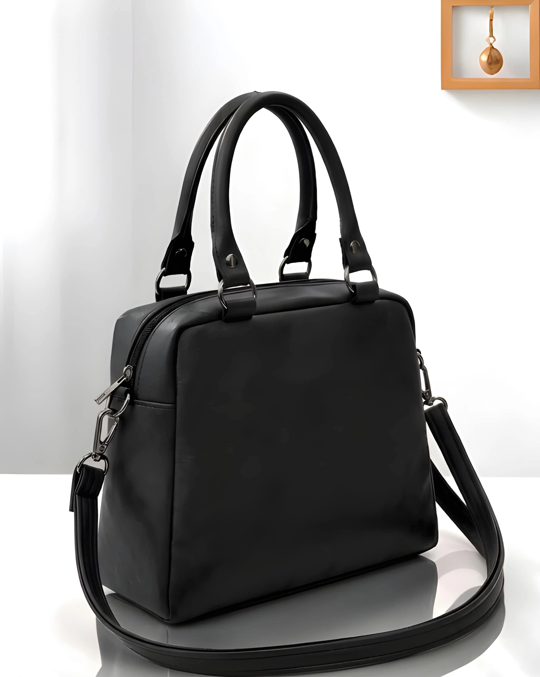 Women’s Premium PU Leather Tote Handbag | Stylish Shoulder Carry Bag for Ladies | Large Spacious image 3