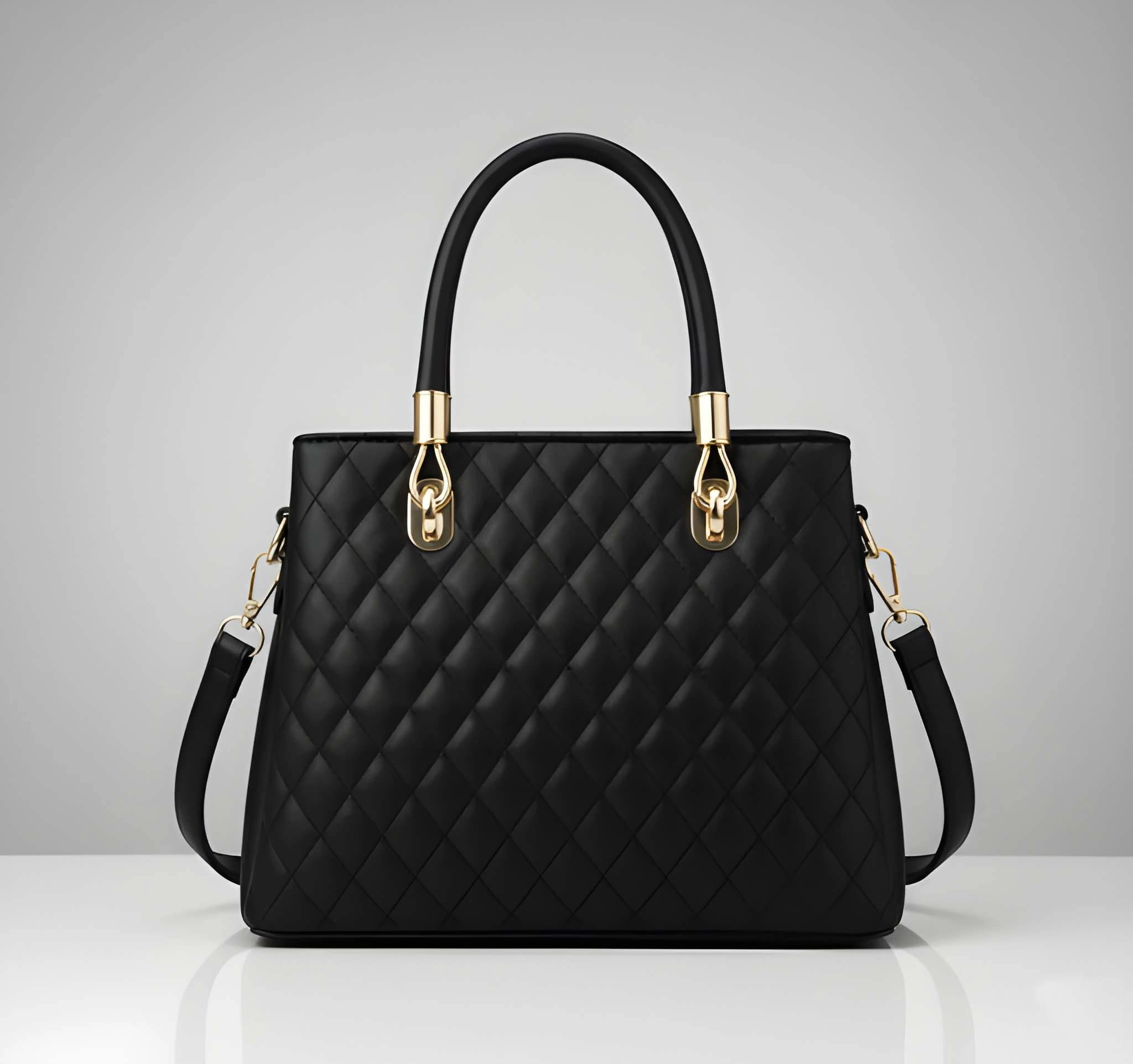Stylish Ladies PU Leather Shoulder Handbag Premium Fashion Tote Bag with Spacious Multi-Compartment image 4
